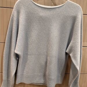 Vince Soft Blue Crew Neck Brushed cashmere Sweater
